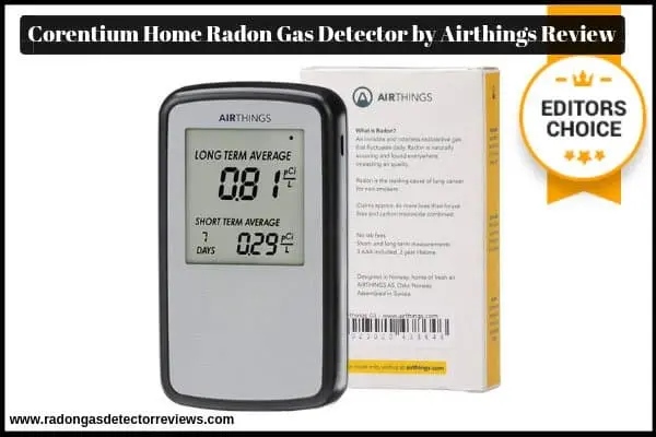 Corentium Home Radon Detector by Airthings, International Bq/m3