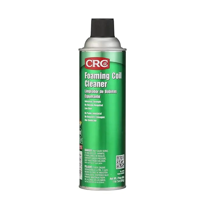 CRC Foaming Coil Cleaner, 18 oz. Aerosol Can, Clear/Yellow