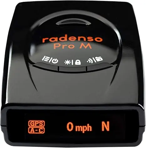 Radenso Pro M Radar Detector with Less False Alerts, Small Size, USA Technical Support, GPS Lockouts