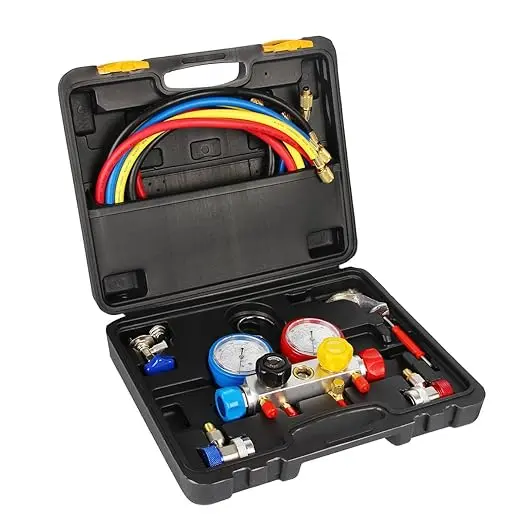Raomdityat 4 Way AC Diagnostic Manifold Gauge Set