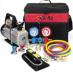 Xtremepower US 4 Way AC Manifold Gauge Set R410A R22 R134A HVAC Diagnostic Charging Tool